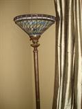 LEADED GLASS FLOOR STANDING LAMP