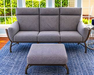 Sofa, Ottoman and 2 Chair Set by the Luxury Brand, 'Summer Classics'. This set is part of the Majorca Collection and comes with the unopened /complete replacement set of cushions for the Sofa. Price set at $1200 obo