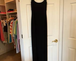 Tom and Linda Platt Black Evening Dress