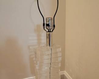 s Stacked Lucite Helix Lamp second image