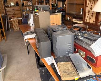 Garage furniture, heaters, and household pieces
