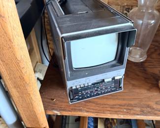 Vintage portable TV radio