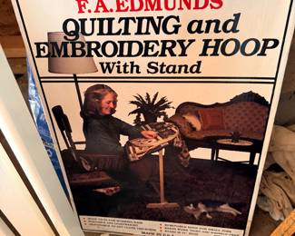 F.A. Edmunds quilting hoop stand