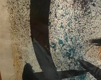 Vintage Joan Miró Pasadena Art Museum Exhibition Poster Framed Mid-Century Modern Art before 1970