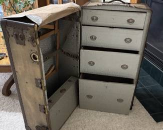 Antique steamer trunk