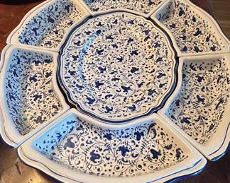 Deruta Dipinto a Mano Michela Ceramic Appetizer Serving Platter
