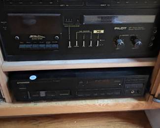 Pilot Stereo Cassette Deck  Pioneer CD Player Bundle