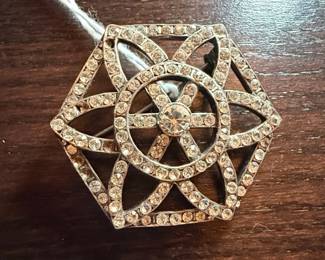 Metropolitan Museum of Art Six Point Star Crystal Brooch