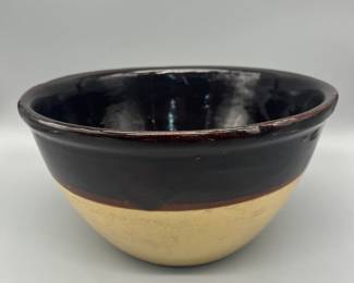 Vintage stoneware farmhouse mixing bowl