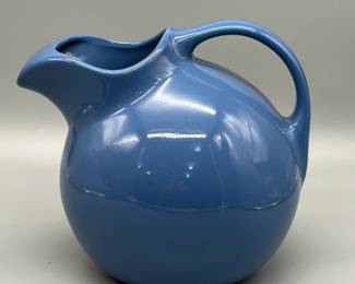 	Hall blue tilted pitcher