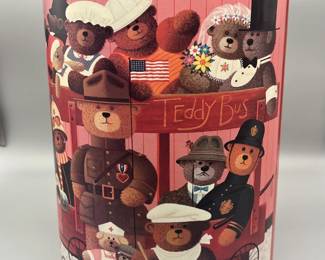 Charles Wysocki teddy bus wastebasket