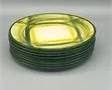 Vernonware gingham bread plates