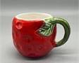 Strawberry design mug made in Italy