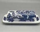 Churchill Blue Willow Butter dish