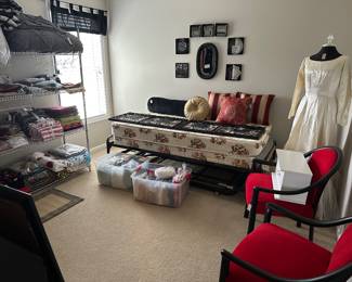 Towels, rugs bed sheets, blankets, dining table accessories