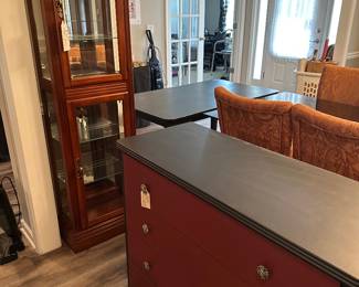 Curio cabinet and dressers