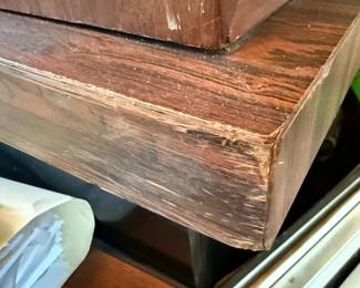Large Executive Desk with Filing Cabinet Base