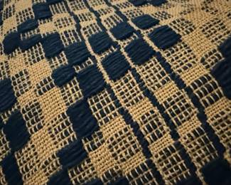 Overshot Woven Coverlet Style