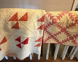 Vintage Pinwheel and Pineapple Quilts