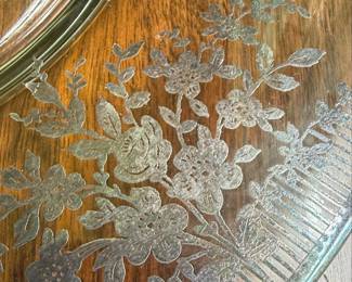 Fostoria Romance Etched Glass Plate