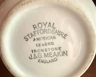 Royal Staffordshire American Legend Creamer and Saucer