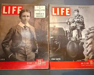 Life Magazine Collection (May 25, 1942 & October 6, 1947)