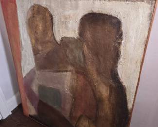 Abstract Figurative Painting MT Monogram Style