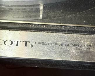 Scott PS-78 Direct Drive Quartz Control Turntable