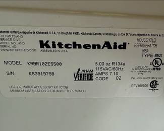 KitchenAid KRBR109ESS 30-in Stainless Steel Bottom Freezer Refrigerator