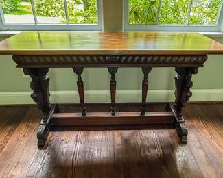 Renaissance Revival Style Console Table