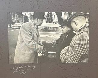 Photograph of Two Men with "Ed" Signature - Likely Ed Gein