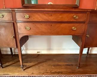Hepplewhite Style Mahogany Sideboard