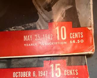 Life Magazine Collection (May 25, 1942 & October 6, 1947)