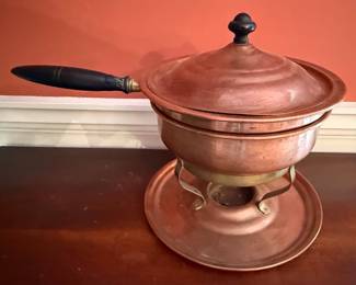 Copper Chafing Dish with Burner Stand