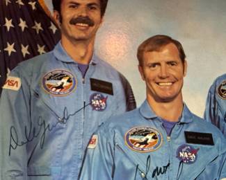 NASA Space Shuttle Crew Photo - STS-51-A Signed