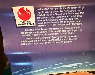 1982 Knoxville World's Fair Sunsphere Poster