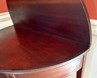 George III Mahogany Demi-Lune Console Table
