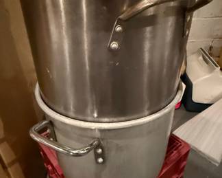 Large Aluminum Stock Pot with Lid