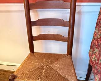 Shaker Style Ladder Back Rush Seat Chair