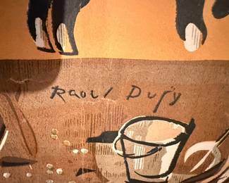 Raoul Dufy Style Horse Racing Print