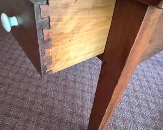 Shaker Style Cherry Two Drawer Console Table