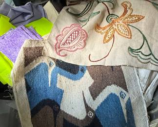 Textile Art and Fabric Scraps Bundle