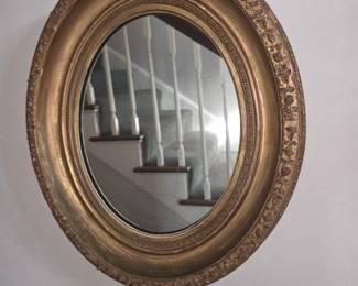 Gilt Oval Mirror Style