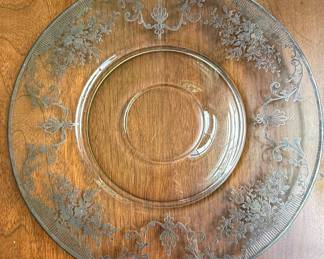 Fostoria Romance Etched Glass Plate