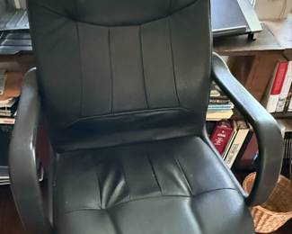 Black Faux Leather Executive Office Chair