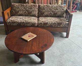 Stickley box settle.