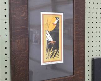 Yamamoto, Yoshika. Dragonfly woodblock print.