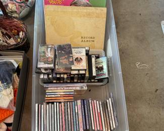 Record LP’s (vintage), CD,s, cassette tapes