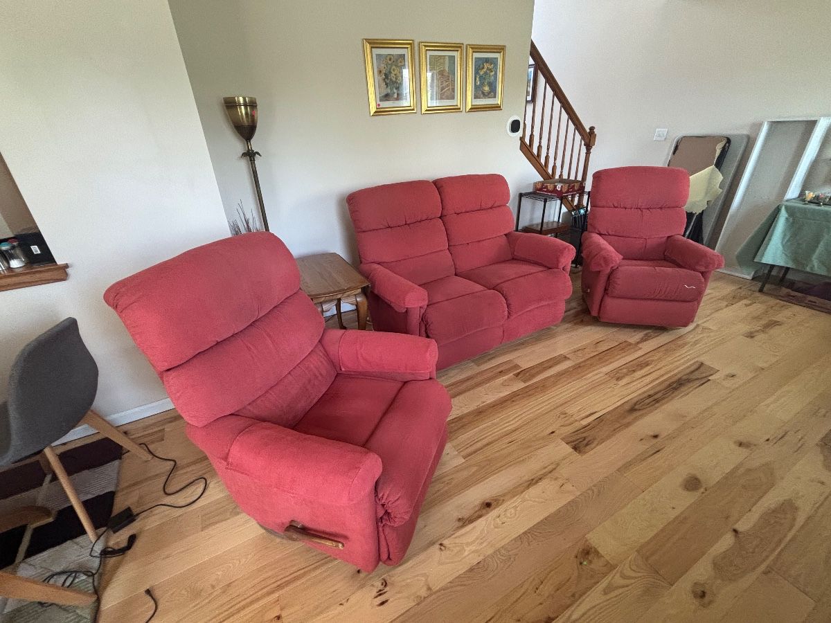 layzboy Recliners and reclining loveseat stiffel floor lamp