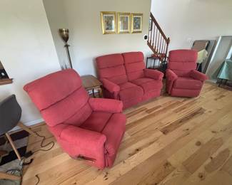 layzboy Recliners and reclining loveseat stiffel floor lamp
